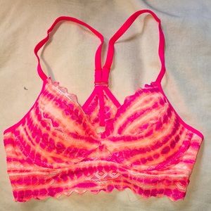 Victoria secrets Pink XS orange and hot pink bra